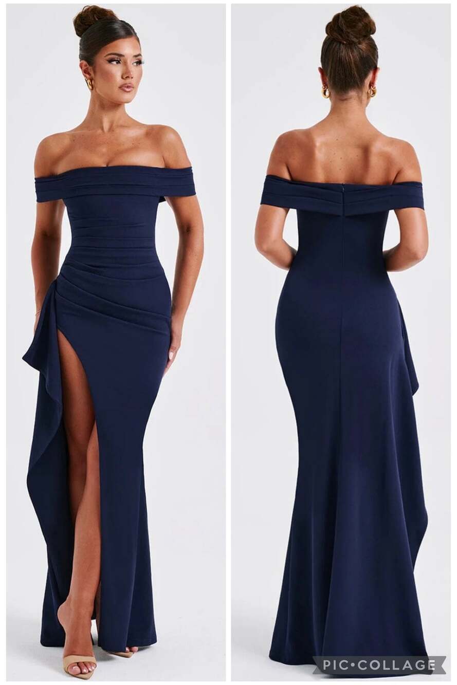 Babyboo Joyce Maxi Dress Navy Size XS Cocktail Gown